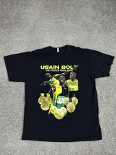 Usain Bolt Shirt Mens XL Black