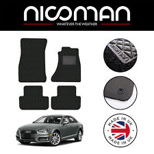 Per Audi A4 B8 2008-2015 Set Tappetini Auto Originali Deluxe Nero