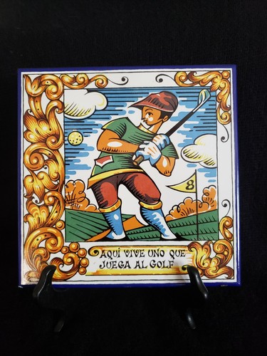 Piastrella parete golfista - da,