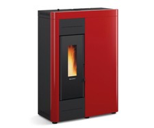 Termo stufa termostufa a pellet NORDICA EXTRAFLAME Virna Idro 14,5 kW bordeaux