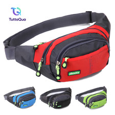 Marsupio Uomo Donna Sportivo Multitasche 4 Scomparti Borsa Lavoro Corsa Cintura