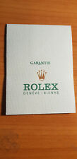 Rolex vintage Guarantee Card