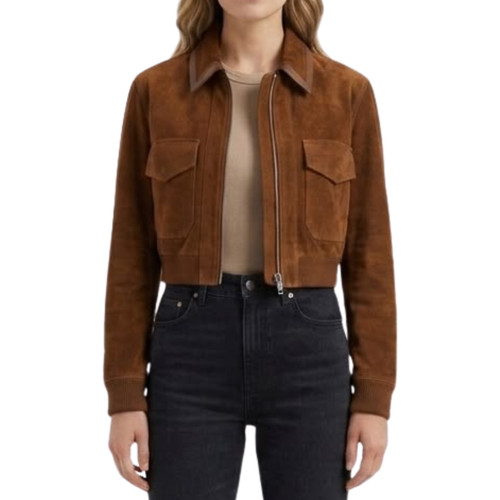 Bomber donna marrone