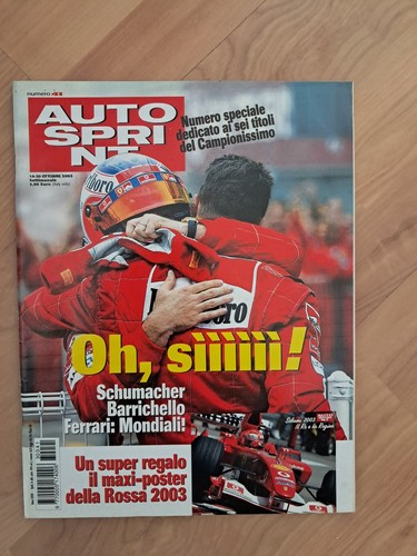 Autosprint 2003 schumacher - autosprint,