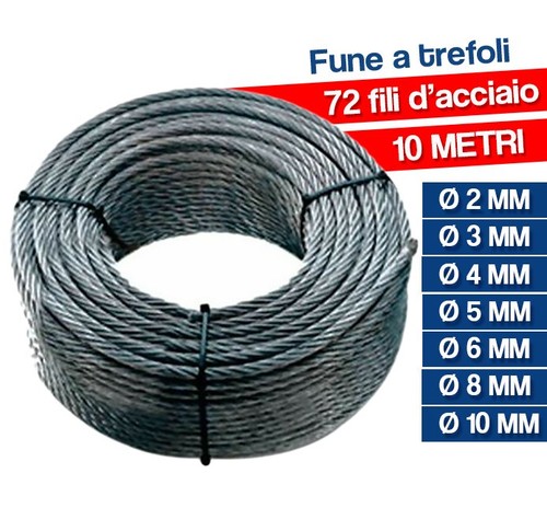 Corda fune trefoli - fune, a
