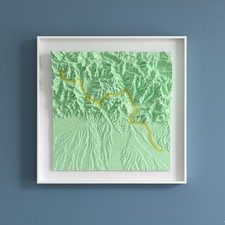 Tour de France 3D Terrain Wall