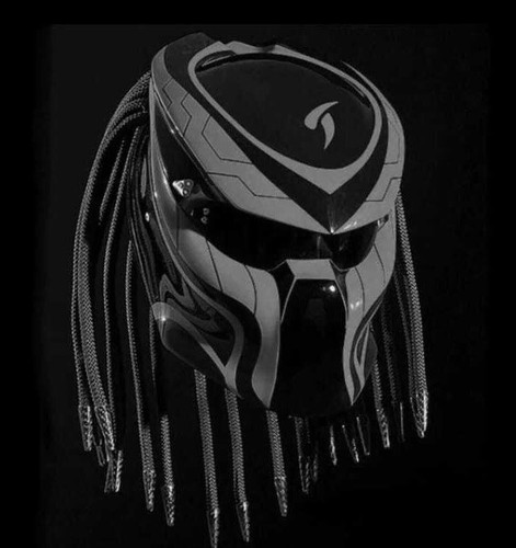 Casco moto predator con linea - casco,