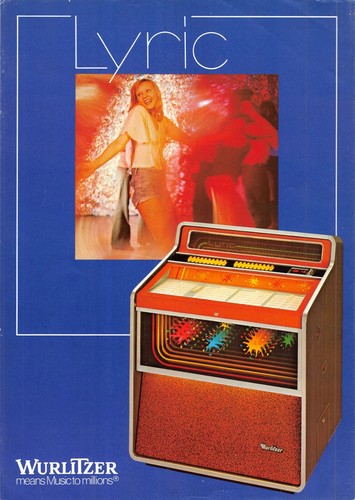 Wurlitzer lyric jukebox - wurlitzer,