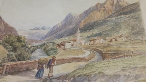 Nico parziale antico paesaggio - parziale,