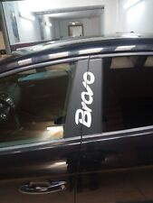 COPPIA ADESIVI STIKERS  MONTANTE MONTANTI SPORTELLO  FIAT BRAVO TUNING 