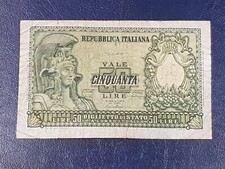 Banconota 50 Lire Elmata firma