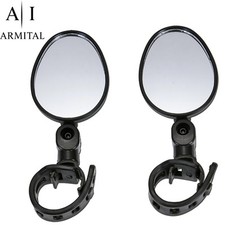 Specchio Retrovisore Bici 360° Regolabile Grandangolo per MTB Strada Manubrio