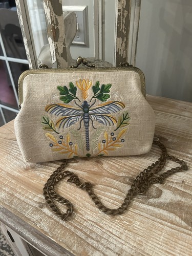 Borsa stile vintage ricamo