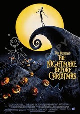 Tim Burton L'incubo prima di Natale autografo foto poster RP