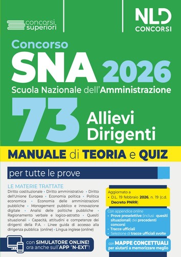Concorso sna 2026 per - sna,