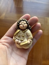 THUN Angelo Inginocchiato Con Pergamena Cuori Oro Altezza 5 cm RARO