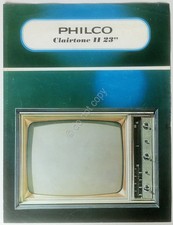 Radio TV Hi-Fi VIntage - Philco - Depliant Televisore Clairtone II 23"