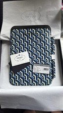 Prada Blue Geometric Saffiano