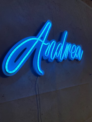 Neon sign andrea - neon, scritta