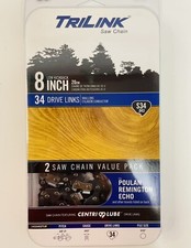 Confezione da 2 catene per sega TriLink 8 pollici S34 sega ad asta 14334X2TLW Echo Remington Poulan