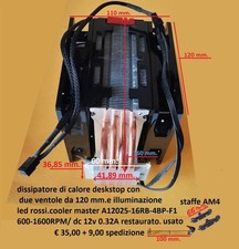 dissipatore di calore cpu deskstop cooler master ventole da 120 lga am4 775 vedi
