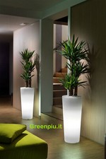 Vaso resina illuminato alto - alto, 85