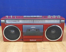 Registratore a cassette radio stereo nazionale RX-5180 retrò rosso vintage ma...