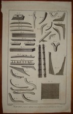 Stampa antica Strumenti Marina