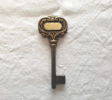 Chiave Mandelli Vintage in ottone bronzato barocco per porte interne