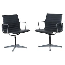 Pair of aluminium chairs EA 108 by Charles and Ray Eames for Herman Miller-1960s