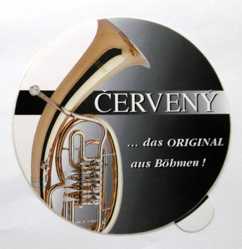 Adesivo pubblicitario cerveny - pubblicitario,
