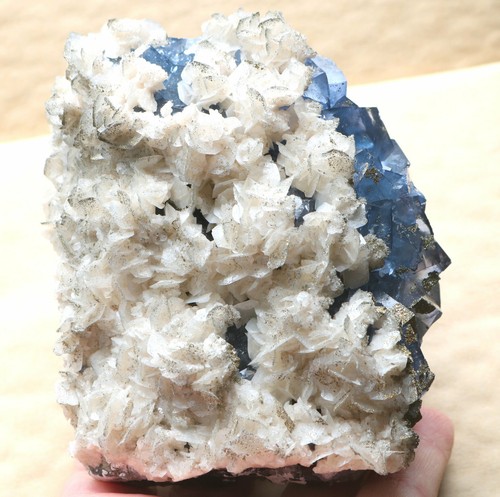 Fluorite cubica blu