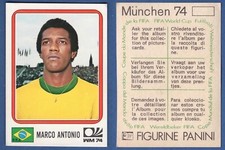 FIGURINA CALCIATORI PANINI MUNCHEN 74 - NUOVA/NEW - N.156 M. ANTONIO - BRASIL