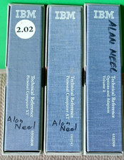 3 Orig IBM Technical Ref. Manuali, Opzioni e Adattatori, Personal Computer AT & XT