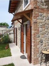 Pensiline/Tettoia in legno misura 200 x 100 cm completo di ferramenta