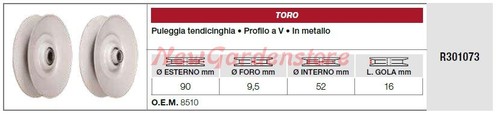 Puleggia tendicinghia toro - tendicinghia,