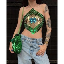 Hollow Sequined Neck Sling