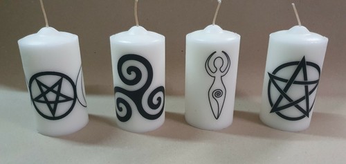 Candela wicca magia - , pentacolo