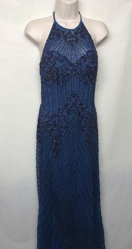 Abito lungo blu sherri - blu,