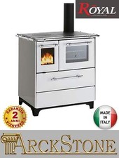 Cucina Stufa Forno Legna Aria Naturale Royal Palazzetti Betty 3,5 Bianca 6,3 KW