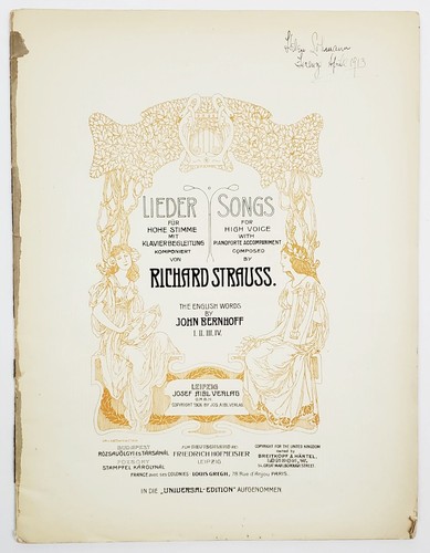 Richard strauss canzoni per - richard,