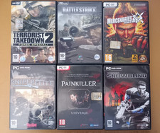 LOTTO 6 GIOCHI PC DVD - sparatutto, cecchino- vedi descrizione