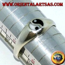 Anello semplice con yin yang