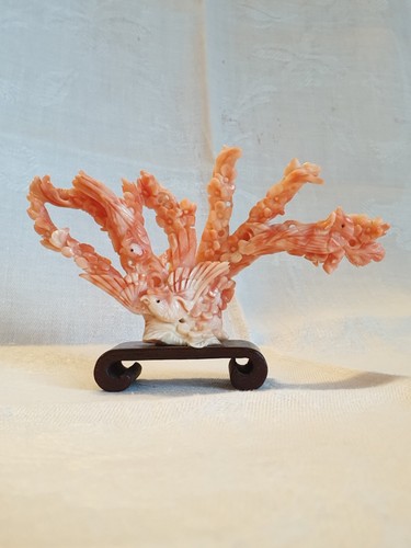 Scultura giapponese corallo - scultura,