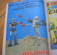 GOLDRAKE ROBOTS SPARANTI ATLANTIC PUBBLICITA' TOPOLINO DEL 1979 NUMERO COMPLETO