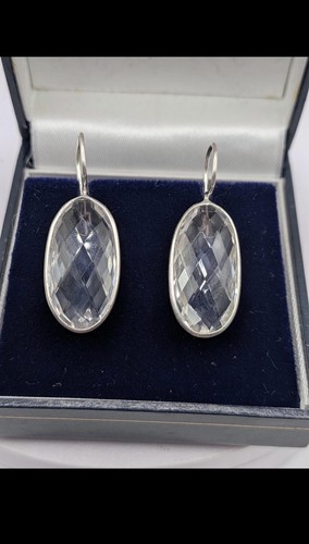 Orecchini argento 925 quarzo