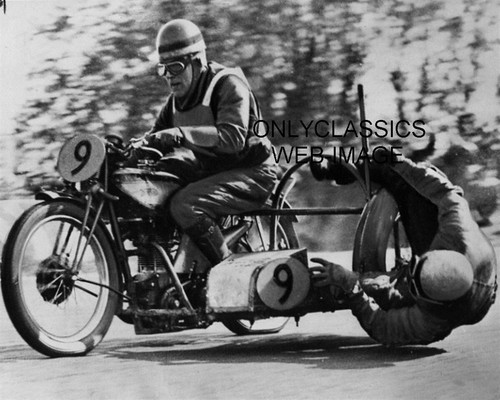 Sidecar moto corsa foto - '38,