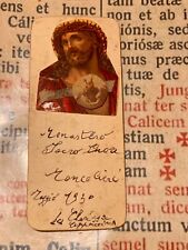 RELIQUIA Monastero del Sacro Cuore: cuore decorato e dipinto a mano - Moncalieri 1930