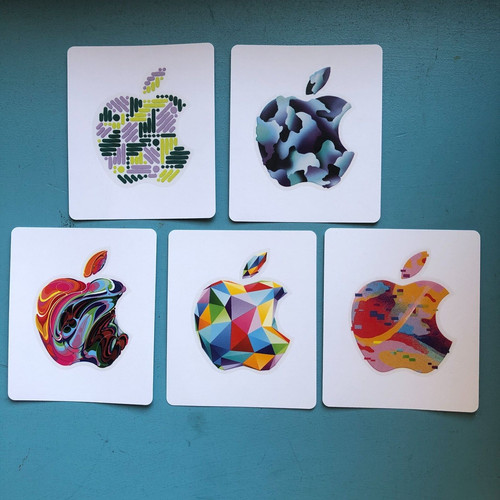 Adesivi logo apple carte - 5,