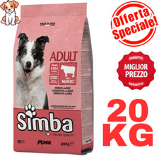 Monge SIMBA Crocchette per CANI Adulti Manzo Sacco da 20 kg - 20kg OFFERTA